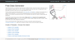 Desktop Screenshot of freedatagenerator.com